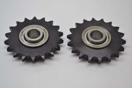 LOT 2 NEW 203KRR2 SINGLE STRAND 18TEETH IDLER SPROCKET 5/8IN B370815