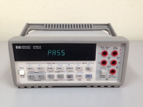 Agilent / Keysight 34401A Digital Multimeter 6 1/2  Digit w/warranty