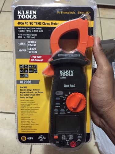 NEW SEALED KLEIN TOOLS CL2000 AC/DC TRUE RMS CLAMP METER MULTIMETER