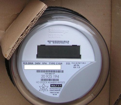 ITRON - WATTHOUR METER (KWH) C1SR - CENTRON - 240 VOLTS, FM2S, 200 AMPS, 4 LUGS