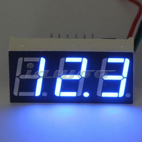 Slim DC 0-100V Blue LED Digital Voltage Panel Meter For Car Motor DIY