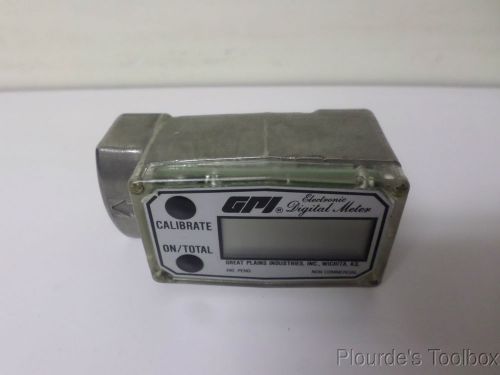 Used Great Plains Industries 1&#034; FNPT Electronic Digital Flow Meter, 3S30GM