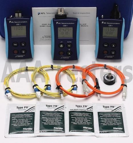 Afl noyes cksm-2 sm mm fiber optic loss test set cksm 2 csm 1 css 1 for sale