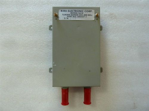 Bird Electronic Corp. UHF Tunable Band Pass Filter Model 5610 P/N: 505527-1