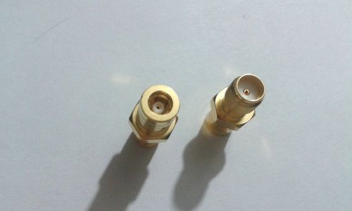 30pcs Gold  SMA Female To SMB female jack Straight RF connectors