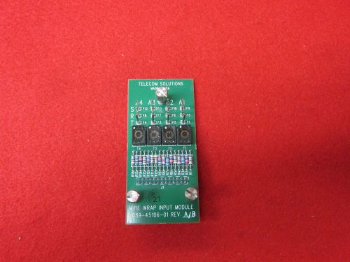 Symmetricom / Telecom Solutions 089 45106 01 Wire Wrap Input Module