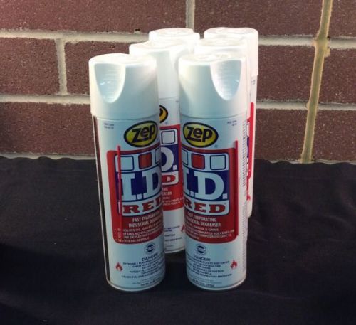 ZEP I.D. Red Fast Evaporating Industrial Degreaser 6 bottles * NEW * Make Offer