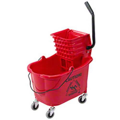 Buckets Red 35 Qt. Dual-Cavity Press-Down Mop System