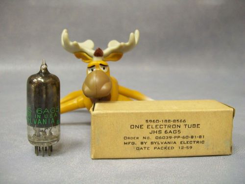 Sylvania JHS 6AG5 Vacuum Tube  Military Packed 12/1959