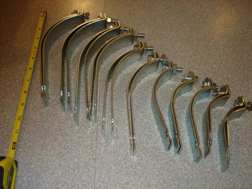 Strut pipe clamps 3&#034; to 6&#034; lot of 11 pcs. for sale