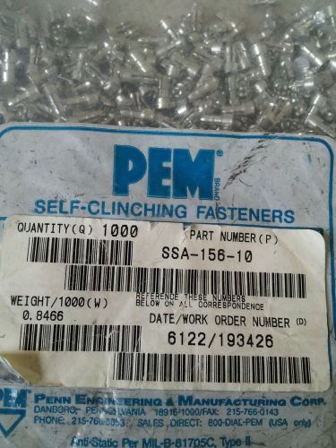 PEM self-clinching fasteners SSA-156-10