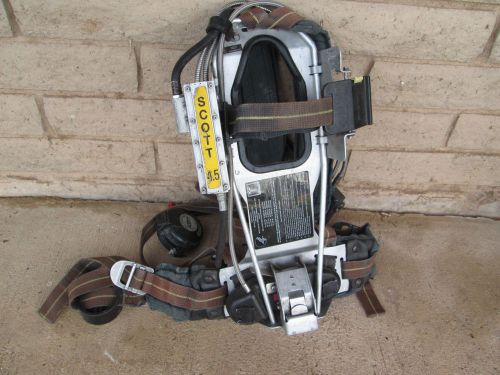 Scott Air-Pak 4.5 SCBA pack frame 4500psi with Pressur Pak regulator #7