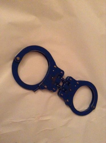 police handcuffs blue