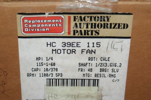 GE 5KCP39HG 1/4HP 115V Electric Fan Motor 1100 RPM 3 Speed 1/2&#034; Shaft