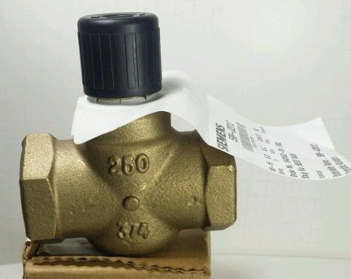 New Powers Siemens 2 Way Brass Valve 3/4&#034; 6.3 Cv 10-15 PSI 250 599-02012 010417