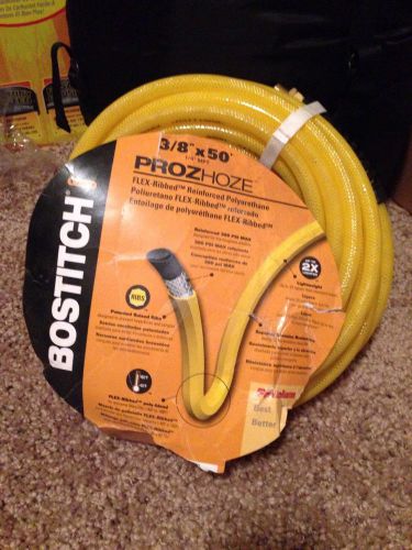 Bostich Proz Hoze Flexed Ribbed Reinforced Polyurethane 3/8 X 50 Ft. 1/4 MPT