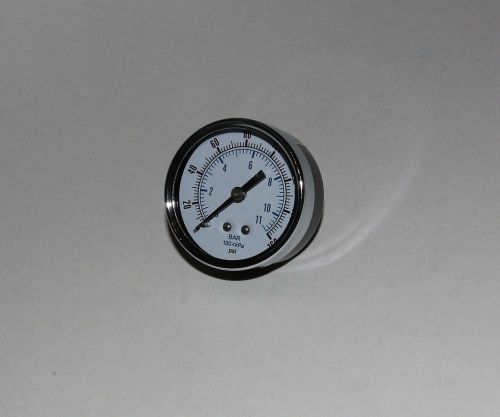 Pressure Gauge  0-160 PSI / KPA / BAR...1/4npt Brass Back 2&#034;(NEW)