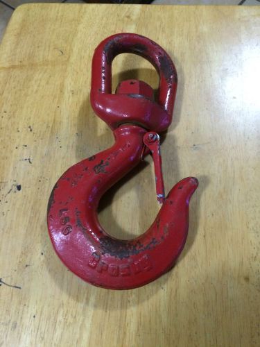 CROSBY 4-1/2T M5B L5G Crosby Hook HOIST/CRANE/CHAIN LIFTING HOOK Swivel w/ Latch