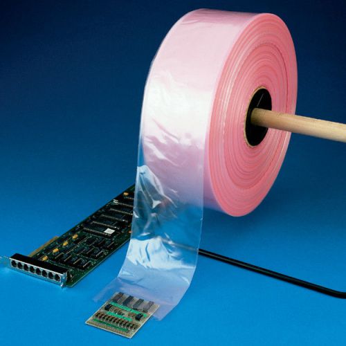 24&#034; Pink Anti-Static Poly Tubing 24 X 2150ft 2mil