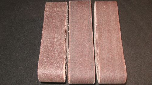 ?? 30 pcs. norton 60 grit aluminum oxide r228 cloth sanding belts 18 15/16&#034; x 2&#034; for sale