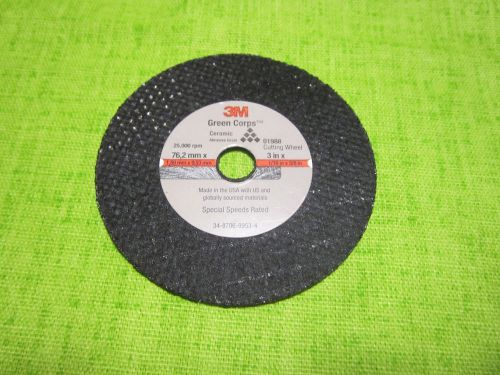 10 pieces - 3m 01988 general purpose cut-off wheel, 3&#034; x 1/16&#034; x 3/8&#034;  10 pieces for sale