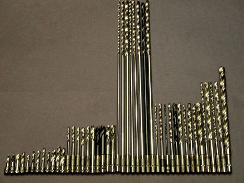 NEW Drill Bit SET of 45 #6032 HSS Cobalt Aircraft Tools Guhring Made in USA