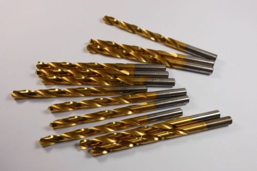 Jobber Length Drills 17/64&#034; HSS TiN 118D 2-7/8&#034; LOC x 4-1/8&#034; OAL QTY 12 &lt;064&gt;