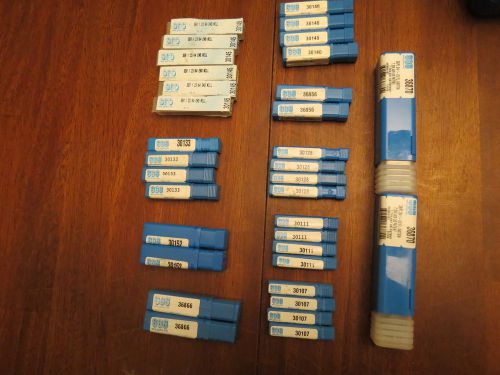 Sgs carbide endmill lot of 34 nib endmills!!!nice lot!!! for sale