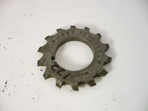 GEAR CUTTER #5 24 P 7/8 &#034; BORE MADE IN U.S.A. #122