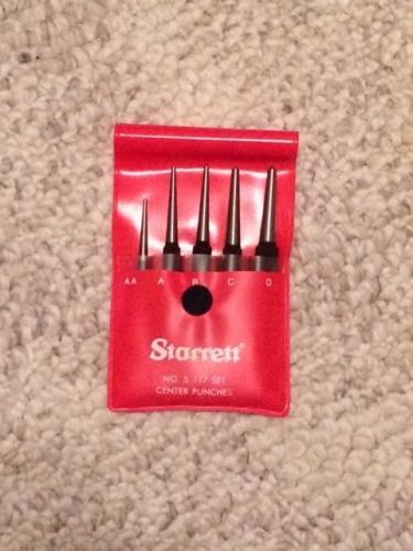 Starrett 5-Piece Center Punch Set