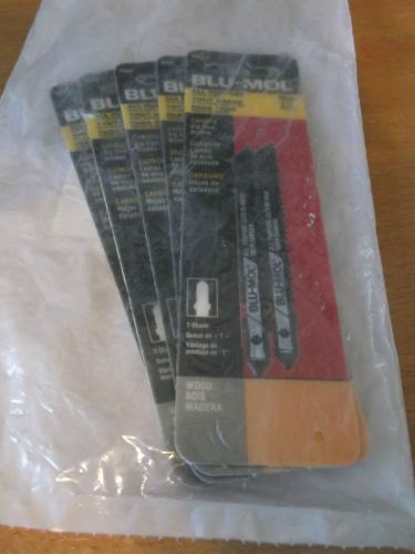 10pc. Master Pak- Blu-Mol  # 6964- 10TPI Carbon T Shank Jig Saw Blades Lot 7