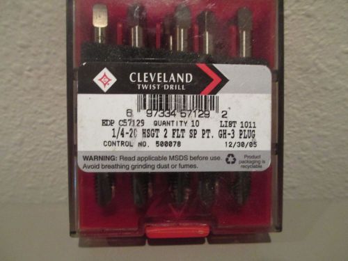 Cleveland Twist 1/4 20 Thread 2-Flute High Speed Steel Spiral Point Tap C57129