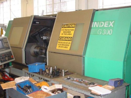 1998 index g300 multi-axis twin spdl cnc lathe/milling center w/seimens cnc for sale