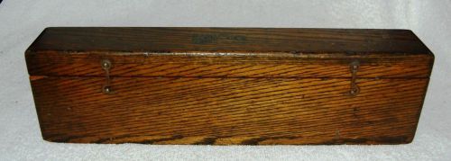 Vintage l.s. starrett no. 199 master precision level 15&#034; in oak storage box for sale