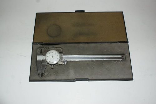 SCHERR-TUMICO PRECISION DIAL CALIPER 0 -- 6&#034; .001&#034; INCREMENTS - CASE AS IS