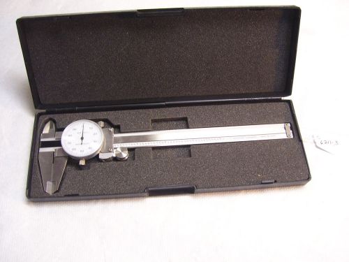 Dial Caliper, 0 - 6&#034; Range Machinist Dial Caliper, Shock Proof, (.001&#034;), Import