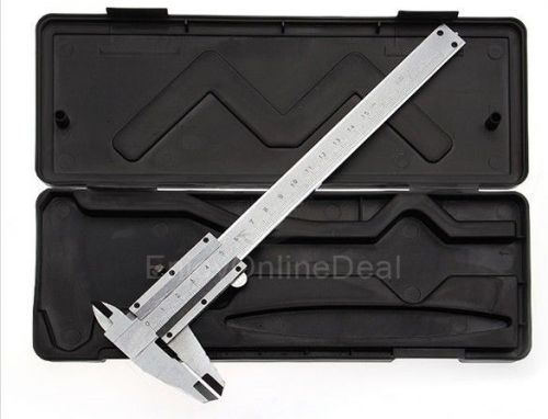 6&#034; 150mm Stainless Steel 4 Way Vernier Caliper Gauge In Case EOD