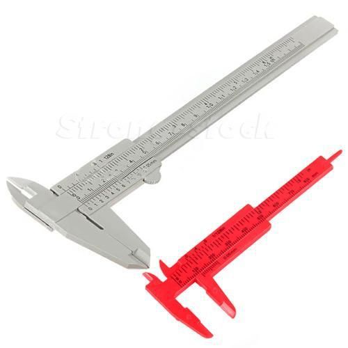 150mm+80mm Plastic Student Sliding Vernier Caliper Gauge Measure Tool Ruler STGT