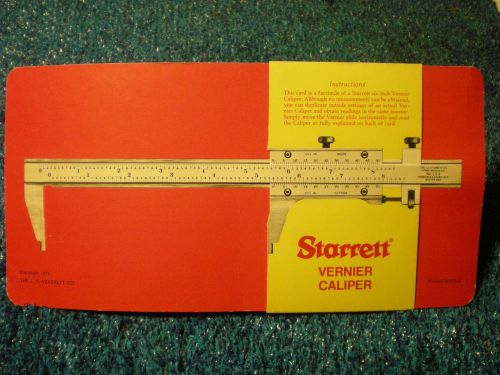 Starrett Vernier Caliper Training Guide