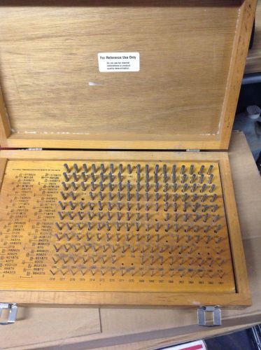 pin gage set incomplete m-1 .061-.250 block blocks mm machinist bench