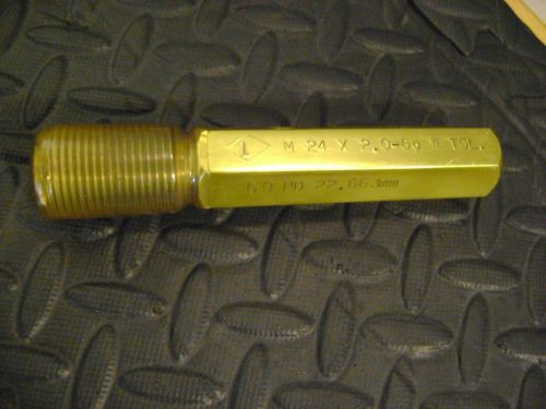 M24 x 2.0 Thread Plug Gage Regal-Beliot 6G Go 22.663MM PD