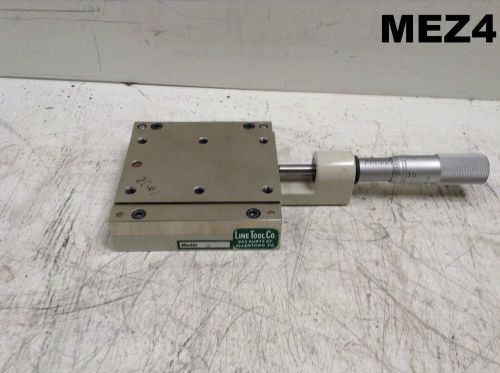 Line Tool Co Slide Micrometer Model M Linear Stage Travel 1&#034;