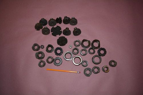 BIG LOT OF 32PC  ASSORTED COLLET AND MILL RETENTION NUTS KENNAMETAL AND OTHERS
