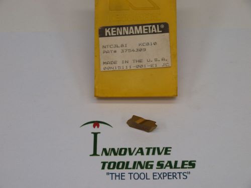 NTC3L8I Top Notch Carbide Threading Insert Grade KC810 Kennametal Brand 1pc