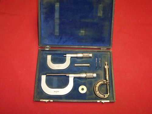 Lot of 3 Micrometers: 2 Brown &amp; Sharp &amp; 1 Starrett