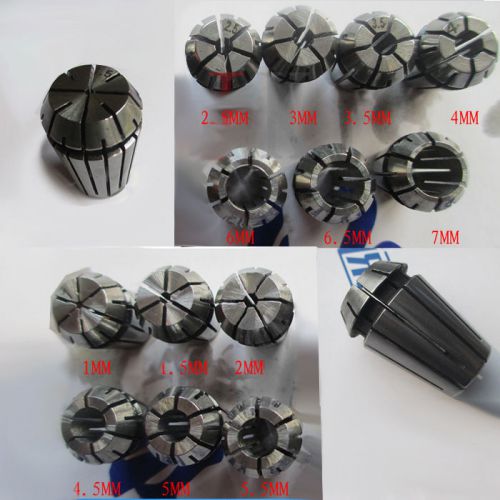 13 pcs ER11 Precision 1-7mm SPRING Collet set CNC Milling Lathe Tool Workholding