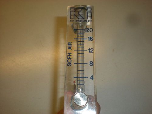 Key Instruments 20 SCFH Air Flow Meter - Ball moves in Tube - #9