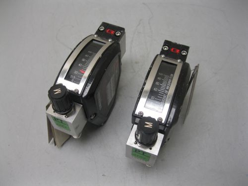 Lot (2) Brooks MT 3750 Ar-Mite Low Flow Armored Flowmeter A13 (1717)