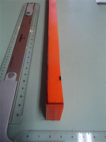 2&#034; x 3/4&#034; X 24&#034;  URETHANE / POLYURETHANE 80 A ORANGE SHEET p/n11132