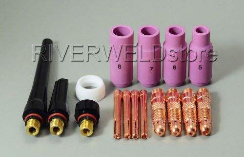 TIG KIT &amp; SR DB PTA WP 17 18 26 TIG Welding Torch Consumables Accessories 16PK